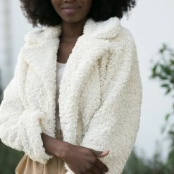 Hyfve Andrea Cropped Teddy Jacket