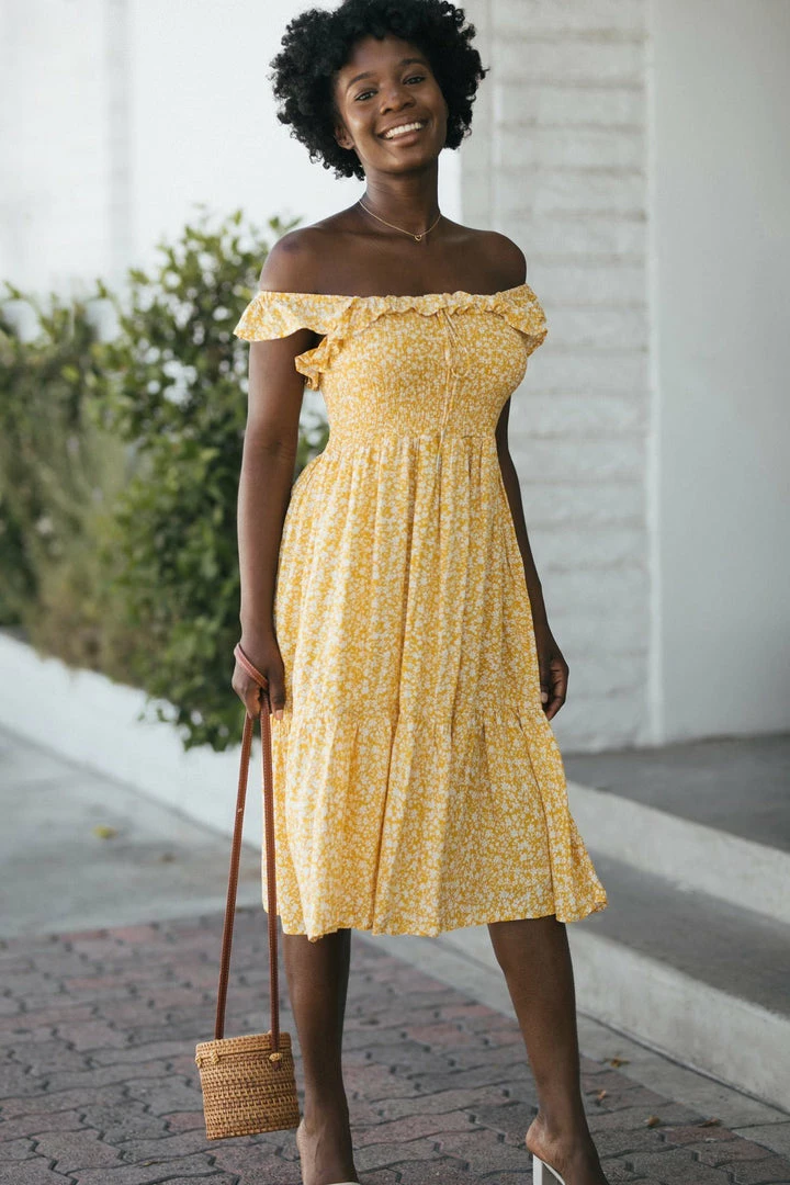 In Loom Sawyer Smocked Ruffled Dress