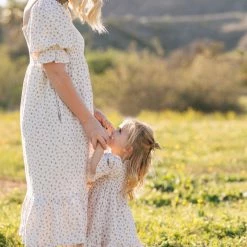 & Merci Adalyn Smocked Midi Dress