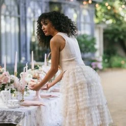 Calista Alexia Tiered Midi Skirt Maternity Friendly