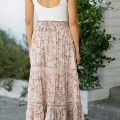 Calista Maternity Friendly Anastasia Tiered Maxi Skirt