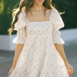 Storia Alexandra Square Neck Mini Dress Best Sellers