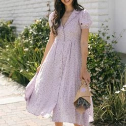 In Loom Clothing Jada Collared Midi Dress