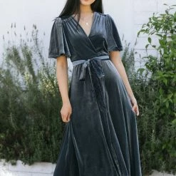 In Loom Maternity Friendly Claudia Velvet Maxi Dress