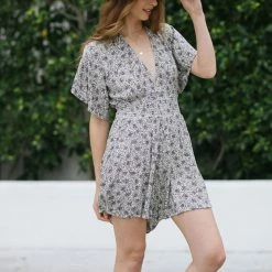 Final Touch Aurora V-Neck Romper Clothing