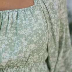 Peach Love California Clothing Alba Puff Sleeve Romper