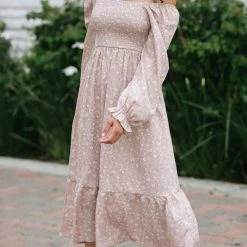 Blu Pepper Aja Smocked Midi Dress