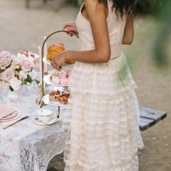 Calista Alexia Tiered Midi Skirt Maternity Friendly