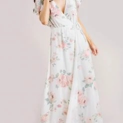 Everly Charlotte Floral Wrap Maxi Dress