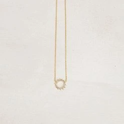 FAME Sherrie Crystal Halo Dainty Necklace