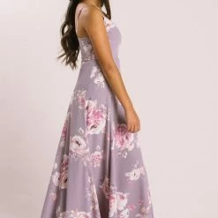 Everly Petite Sophie Lavender Floral Maxi Dress Bridal