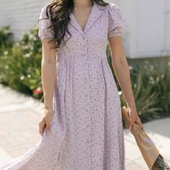 In Loom Clothing Jada Collared Midi Dress