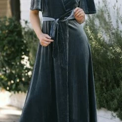 In Loom Maternity Friendly Claudia Velvet Maxi Dress