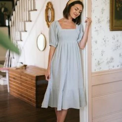 In Loom Best Sellers Belinda Babydoll Midi Dress