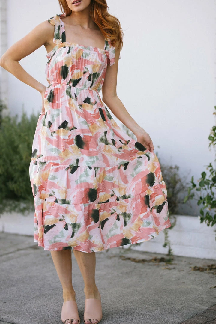 Blu Pepper Nia Tie Shoulder Dress