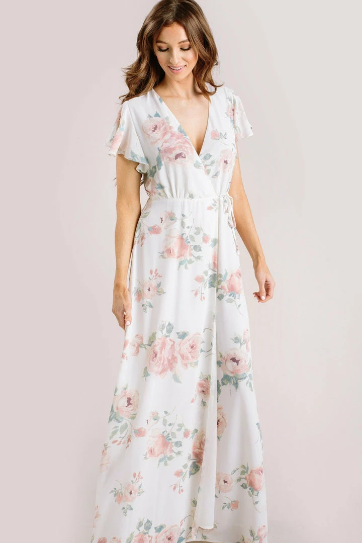 Everly Charlotte Floral Wrap Maxi Dress