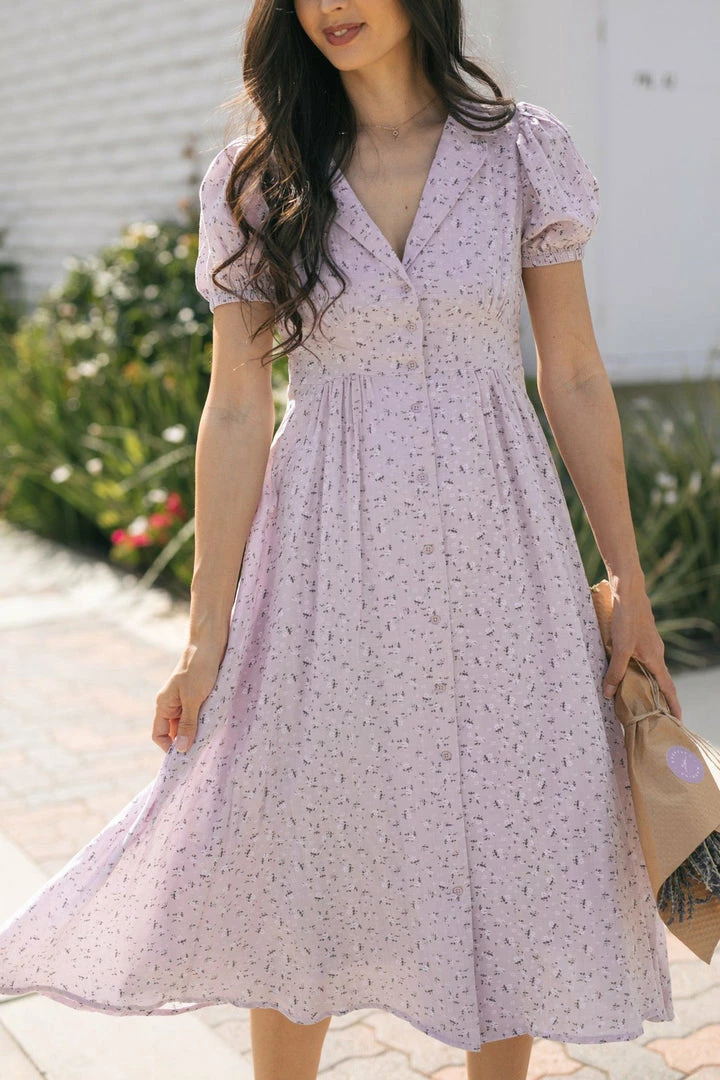 In Loom Clothing Jada Collared Midi Dress