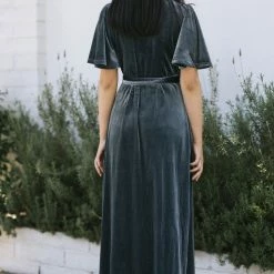 In Loom Maternity Friendly Claudia Velvet Maxi Dress