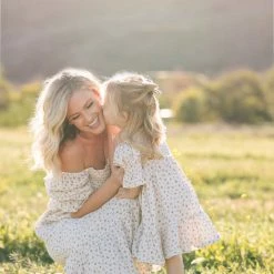 & Merci Adalyn Smocked Midi Dress