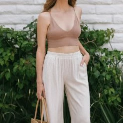 By Together Jenna Ribbed Triangle Cami Bra