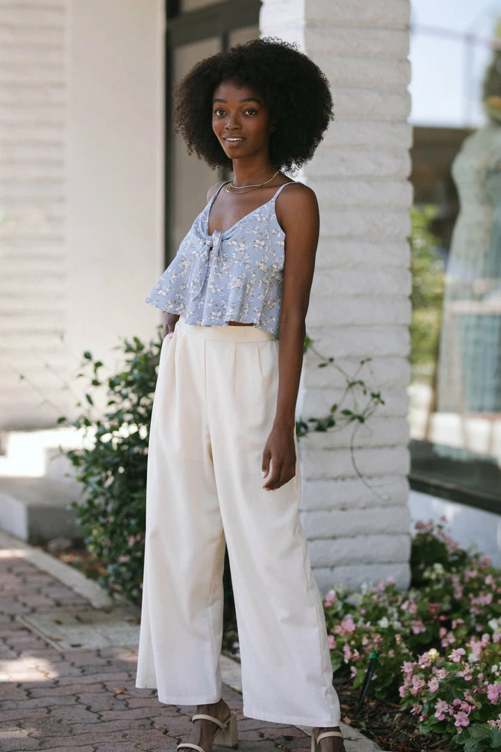 Lush Work Essentials Lennon Wide Leg Pants