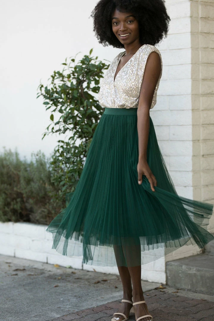 She + Sky Clothing Annie Sleeveless Sequin Bodysuit