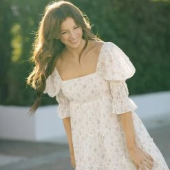 Storia Alexandra Square Neck Mini Dress Best Sellers