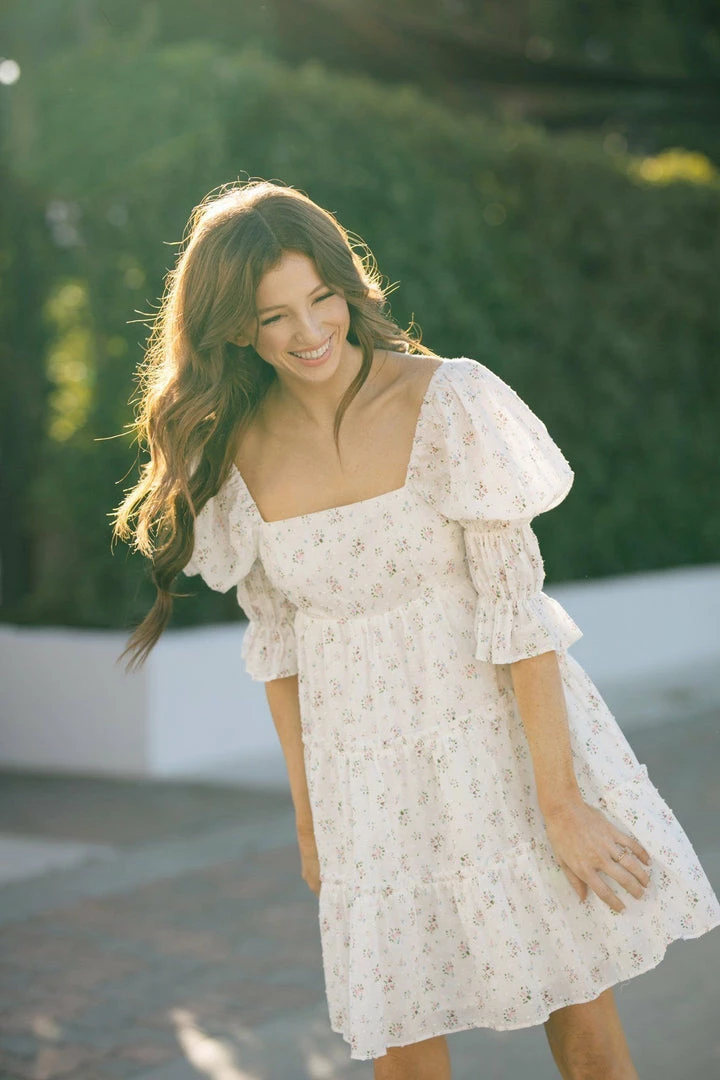 Storia Alexandra Square Neck Mini Dress Best Sellers