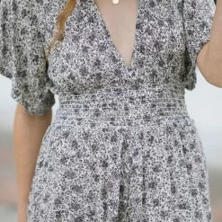 Final Touch Aurora V-Neck Romper Clothing