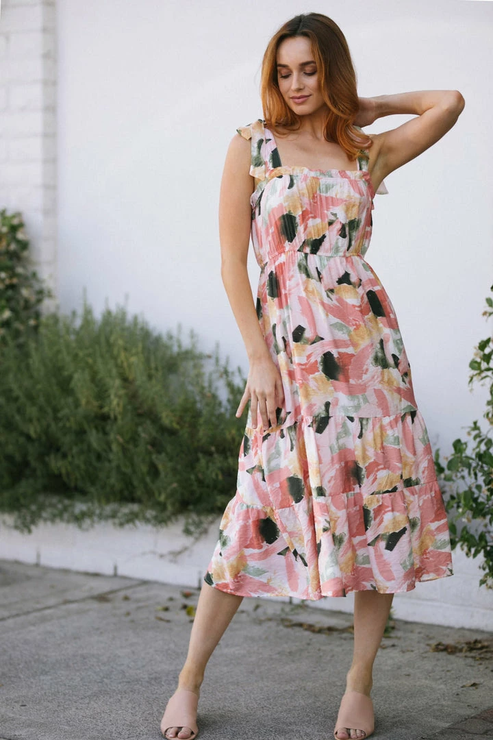 Blu Pepper Nia Tie Shoulder Dress