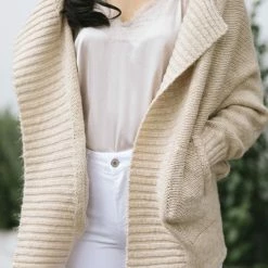 Lush Cassie Lapel Knit Cardigan