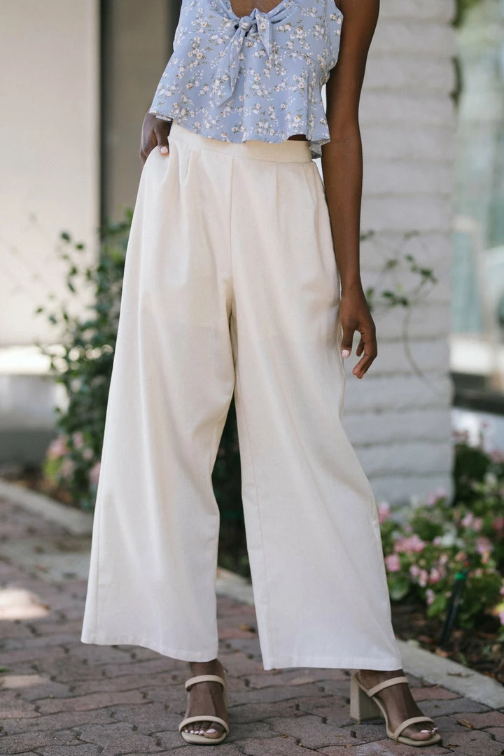 Lush Work Essentials Lennon Wide Leg Pants
