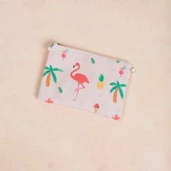 Fame Accessories Gina Pink Flamingo Clutch