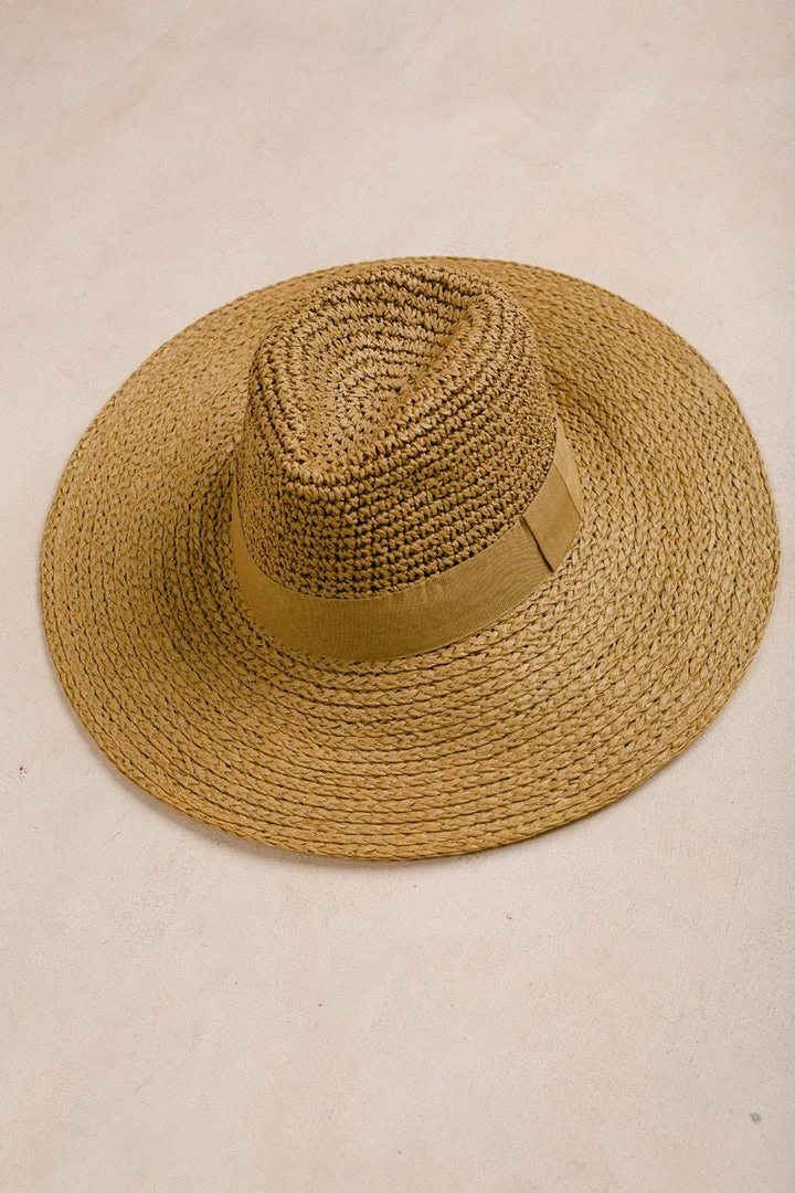 Fame Swim Alice Straw Wide Brim Hat