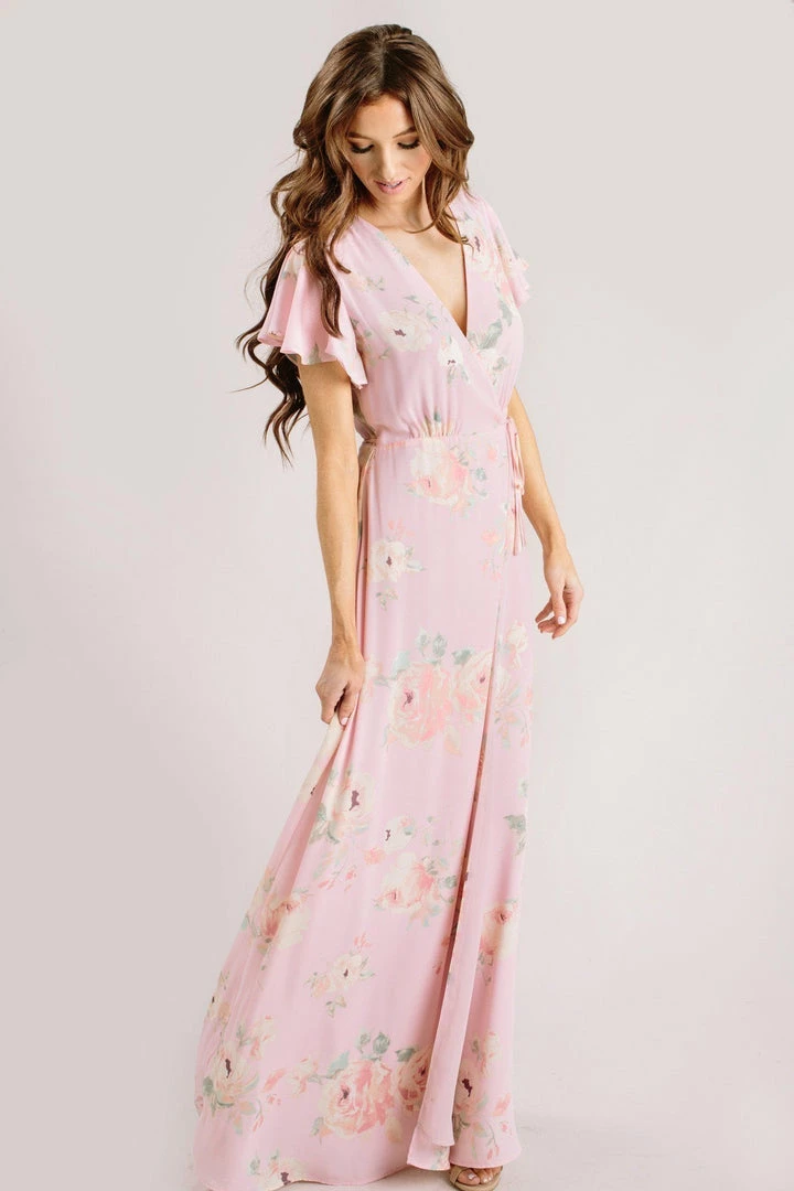 Everly Charlotte Floral Wrap Maxi Dress