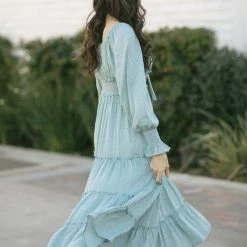 In Loom Joanne Smocked Dotted Midi Dress