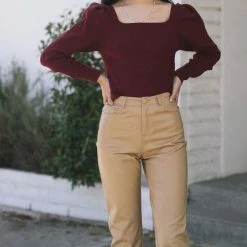 Blue Ivy Emmette Square Neck Sweater Work Essentials