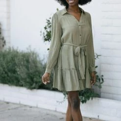 Blu Pepper Elaine Mini Shirt Dress Clothing