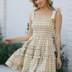 Storia Clothing Andie Tie Shoulder Dress