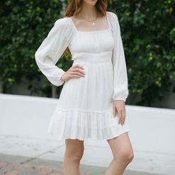 Papermoon Becky Crinkled Mini Dress