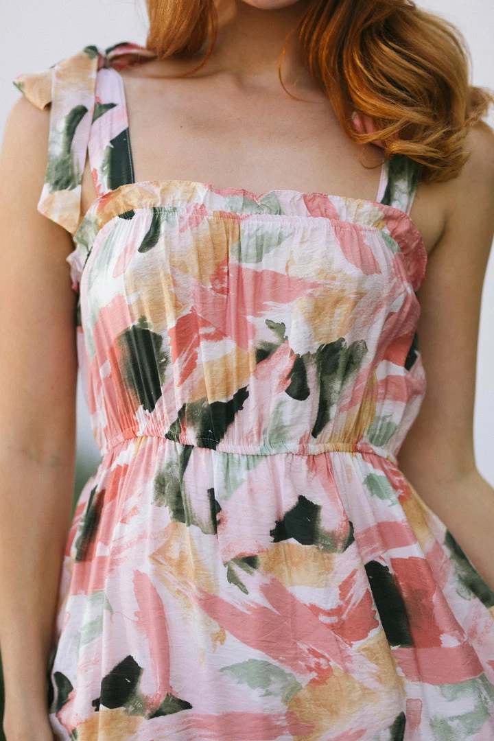 Blu Pepper Nia Tie Shoulder Dress