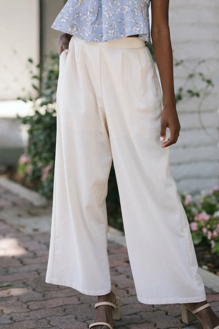 Lush Work Essentials Lennon Wide Leg Pants