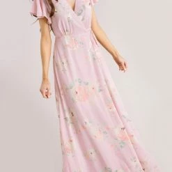Everly Charlotte Floral Wrap Maxi Dress