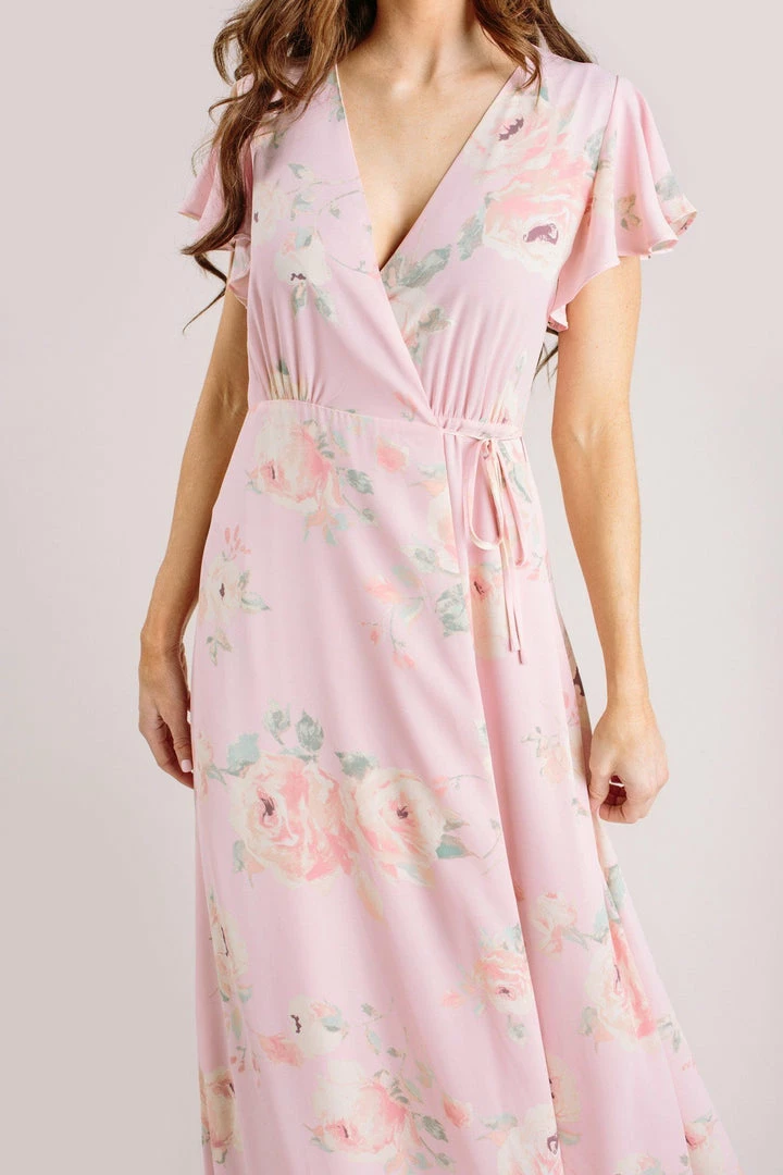 Everly Charlotte Floral Wrap Maxi Dress
