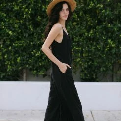 Lush Clarke V-Neck Flowy Jumpsuit Clothing