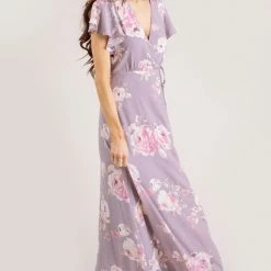 Everly Charlotte Floral Wrap Maxi Dress