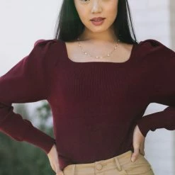 Blue Ivy Emmette Square Neck Sweater Work Essentials