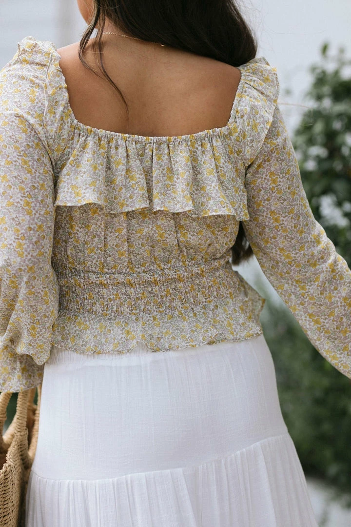 Dress Forum Angelica Ruffle Shirred Blouse