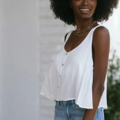 Final Touch Brynn Crinkled Tank Top Clothing