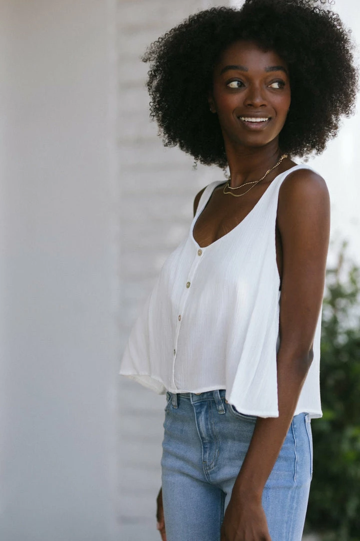 Final Touch Brynn Crinkled Tank Top Clothing